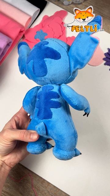 Игрушка Стич из фетра своими руками #подаркилюбимым #feltli #игрушкисвоимируками #стич #stitch #игру