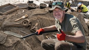 Нашли целый скелет ихтиозавра