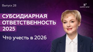 Субсидиарная ответственность – 2025: что учесть в 2026. Часть 1. Юлия Литовцева.