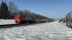 Поезда уходящей зимой в Поповке: перегонка «Сапсана» в Смоленск и другое, 2026 год