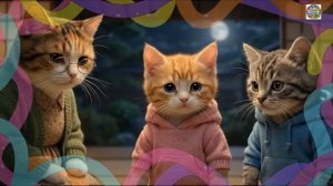 Мама-кошка с котятами впервые отправились ловить рыбу на льду