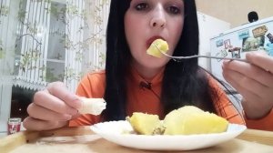Мукбанг/Селёдка с картошкой
