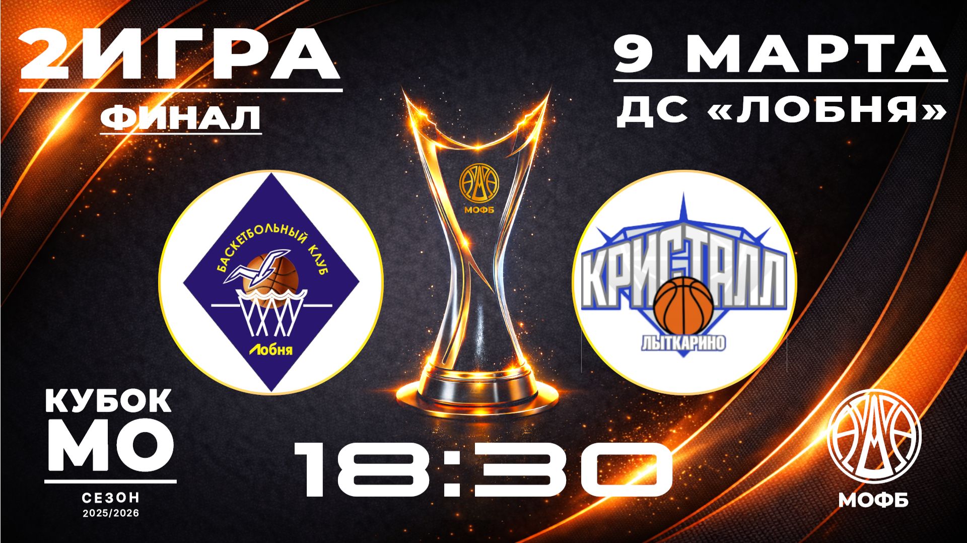 Кубок МО среди мужских команд по баскетболу Лобня - Лыткарино игра №2