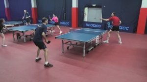 I ф. Рыбкин Р. (614) - Казачек Г. (613) 07.03 настольный теннис Любительский турнир СПб