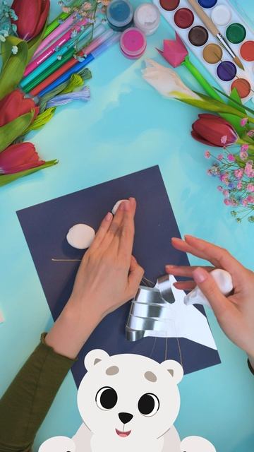 💐 Делаем с Умкой открытку с букетом — нежный подарок для мамы! #Союзмультфильм #Умка #Поделки смотреть онлайн