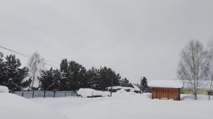 8 марта на заснеженной даче.