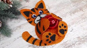 Как сделать тигра своими руками 🐅 Красота Из Фоамирана
