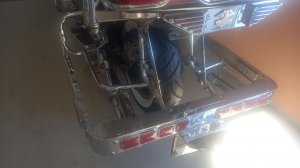 Установка заднего колеса Honda GL1200 GoldWing