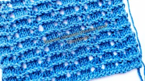 Легкий ажурный узор с рельефными линиями ⭐️ Для топа, джемпера⭐️ Схема