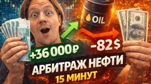Увидел арбитраж на нефти и сразу вошёл в сделку. Результат удивил