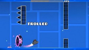 прохождение уровня ты затроллен в Geometry Dash