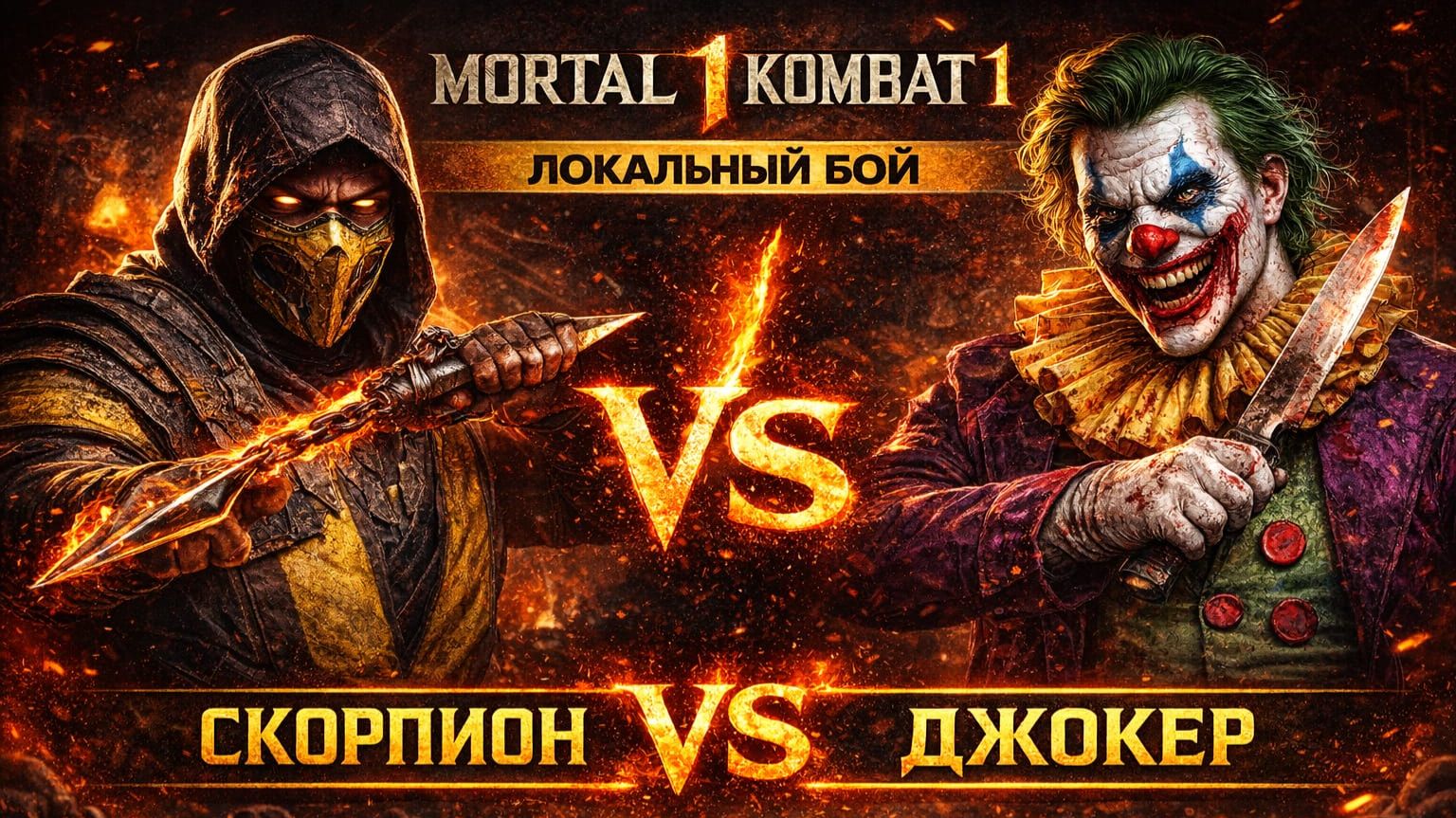 Скорпион VS Джокер — кто победит? | Mortal Kombat 11