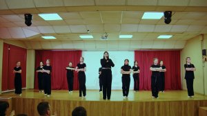 Песня "Одного". Исполняет Надежда Космачева и танцевальный коллектив "Вдохновение". Школа №195.