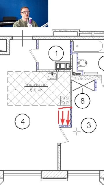 Реальный пример согласованной перепланировки квартиры в СПб #перепланировка #ремонтквартиры