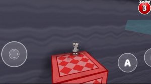 Ррохожу миссию тристопио/она называется паркур снежной долине/в игре Super bear adventure