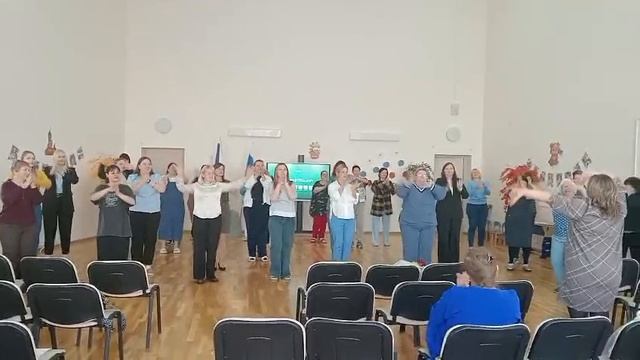Флеш-моб воспитателей и сотрудников детского сада 