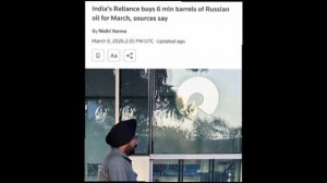 ‼️🇮🇳🇷🇺Индийский энергетический гигант закупил 6 млн баррелей российской нефти на фоне войны с Ир