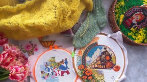 ВЯЗАЛЬНО-ВЫШИВАЛЬНЫЙ ВЛОГ 7/26 🧶