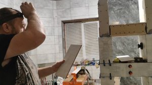 Заусовка плитки как есть.