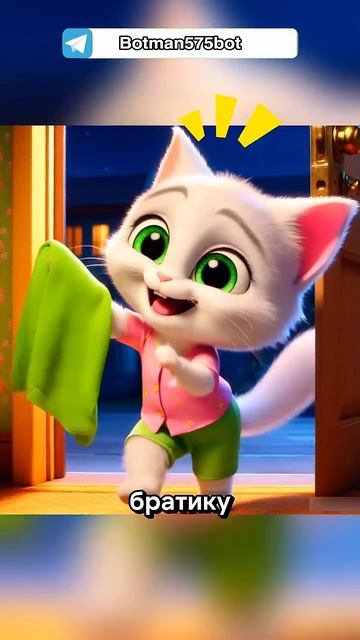 Котик_выкинул_черепашку_#cats_#мультик_#cartoon_#dalle3_#chatgpt