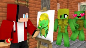 Джей Джей Нарисуй девушку для Майки. Майнкрафт Мультик