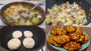 Рубленные Куриные Котлеты, Вкусный Куриный Суп С Грибами и Творожники!
