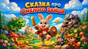 Сказка про храброго зайца - Заяц Хвастун, который боялся темноты!