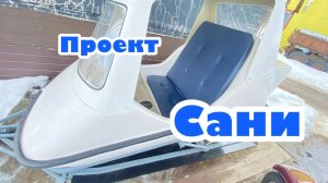 Сани прогулочные - двухместный прицеп к снегоходу