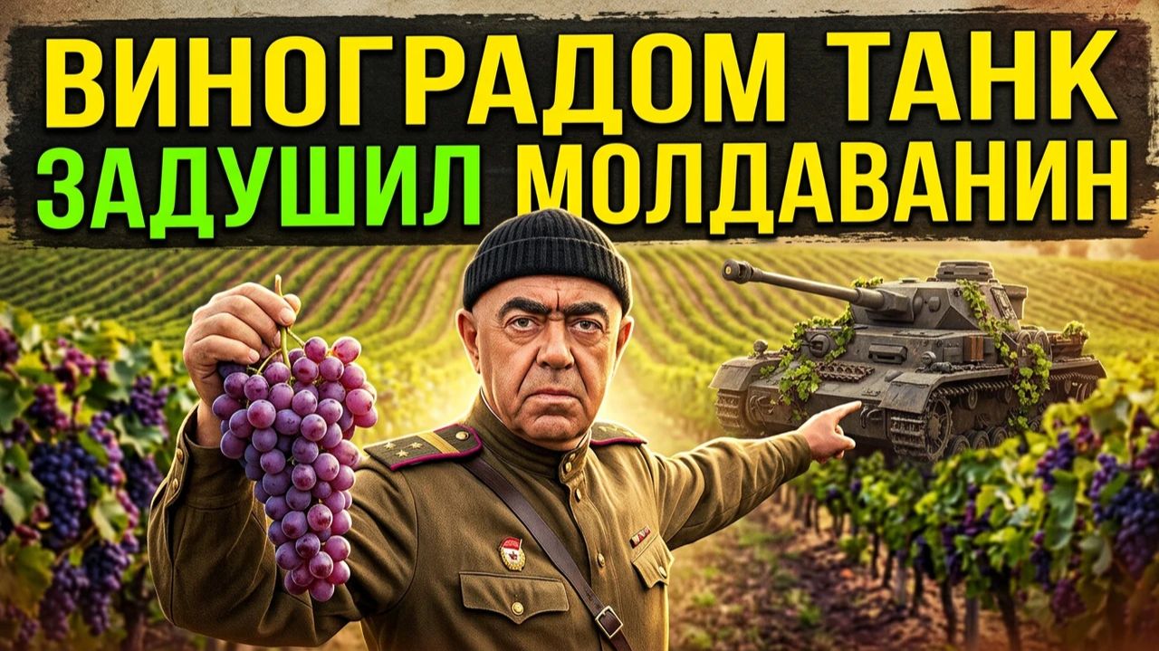 КАК ОДИН МОЛДАВАНИН ОСТАНОВИЛ ФАШИСТСКИЙ ТАНК! Советский солдат, лоза и четыре пленных