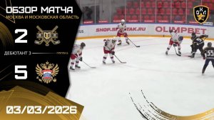 ОБЗОР / ДИНАСТИЯ - СТАРАЯ ПЛОЩАДЬ / 03.03.26 / ОХЛ МОСКВА / ДИВИЗИОН ДЕБЮТАНТ 3