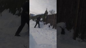 Убираю снег. 6 - 11 видео.