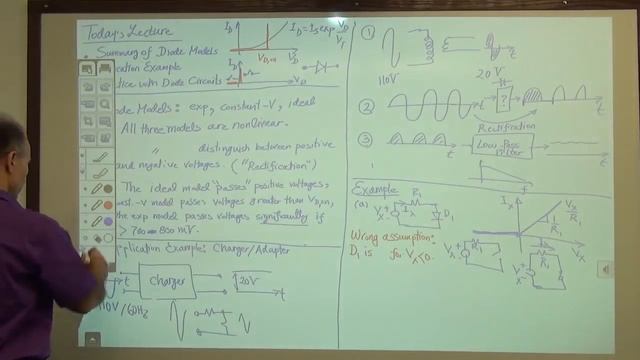 Razavi Electronics 1, Lec 7, Analysis of Diode Circuits I