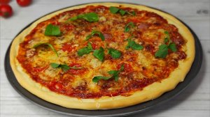 Вкусная ДОМАШНЯЯ ПИЦЦА в духовке. ПИЦЦА с помидорами и колбасой. ТЕСТО для ПИЦЦЫ! (2)