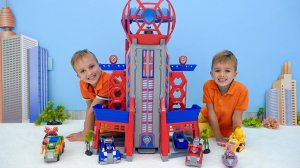 Распаковываем и играем в Щенячий Патруль!