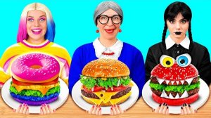 Кулинарный Челлендж: Уэнсдей Против Бабушки | Кто Победит в Кулинарной Битве!...