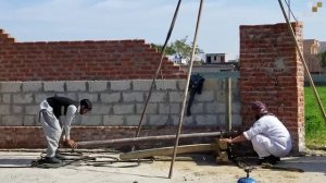 Бурение скважины вручную. Колодец. Пакистан.