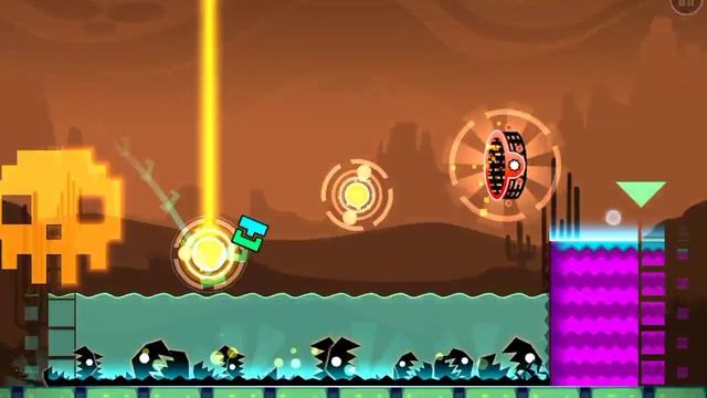 Играю в Geometry Dash