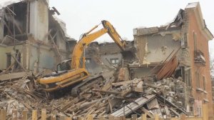 Снос дома в Новоуральске 06.12.2016