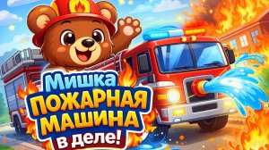 Пожарная машина спешит на помощь