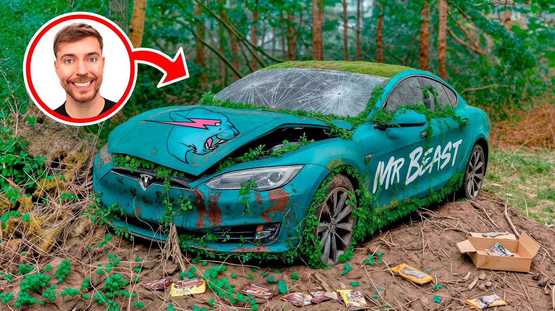 Восстановление ЗАБРОШЕННОЙ TESLA MrBeast | Оживили Tesla из челленджа MrBeast