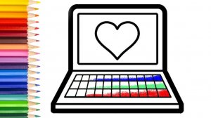 мультик для детей-Рисование КОМПЬЮТЕРА для детей/как нарисовать КОМПЬЮТЕР