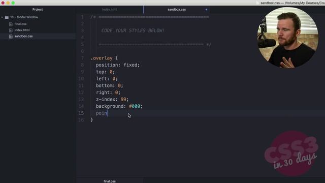 freeCodeCamp.org - 0193 - Modal Window. CSS Tutorial (Day 16 of CSS3 in 30 Days)