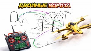 Как проходить двойные ворота на FPV дроне: скорость, траектория, контроль и техника полета #дроны