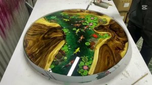 Карпы кои на эпоксидной смоле — превращаем гнилую древесину в произведение искусства