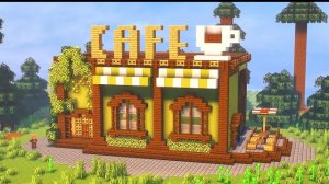 Обучающие материалы по Minecraft: эстетичная кофейня ☕