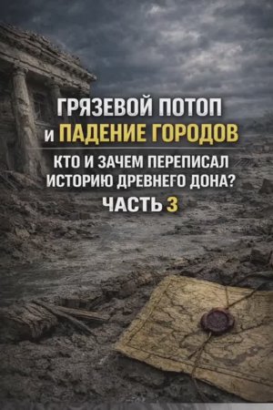 Грязевой потоп и падение городов. Кто и зачем переписал историю древнего Дона ? Часть 3