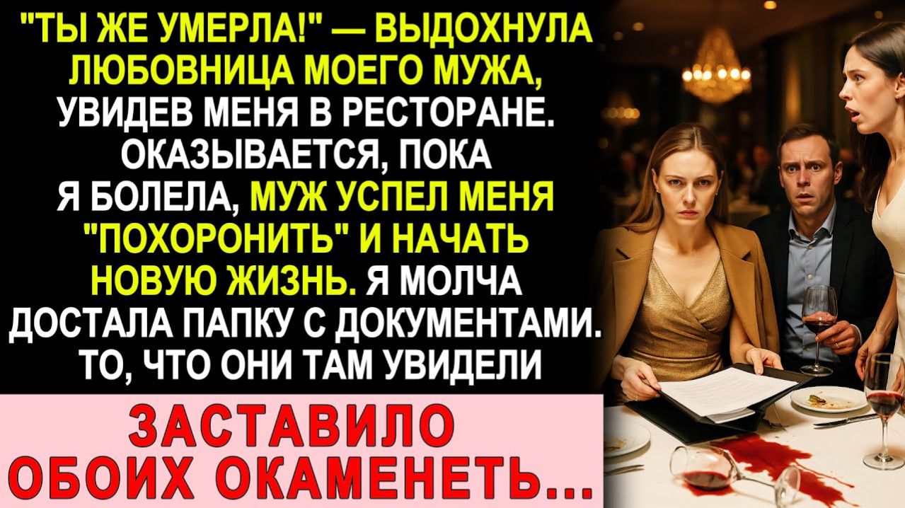 Истории из жизни| «Ты же умерла!» — любовница застыла |Аудио рассказы|Жизненные истории