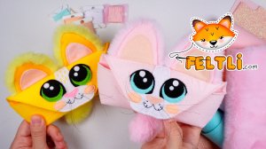 Мастер-класс ФУТЛЯР для очков своими руками / Чехол для очков из фетра в виде котика