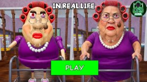 Побег из дома бабушки Мальвады в реальный мир! #обби #roblox