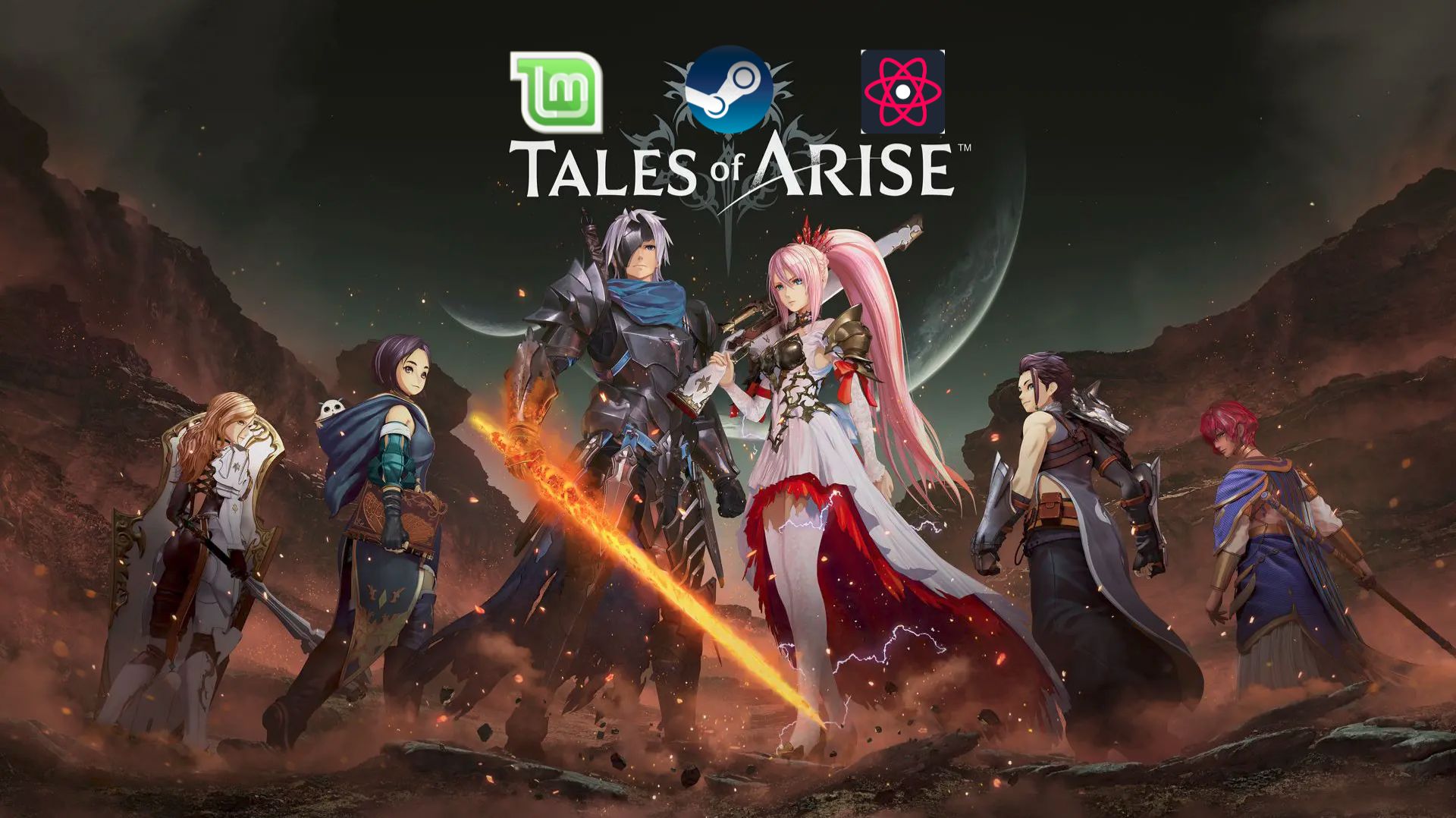 Tales of Arise. Linux Mint 22. Геймплей. Без комментариев.